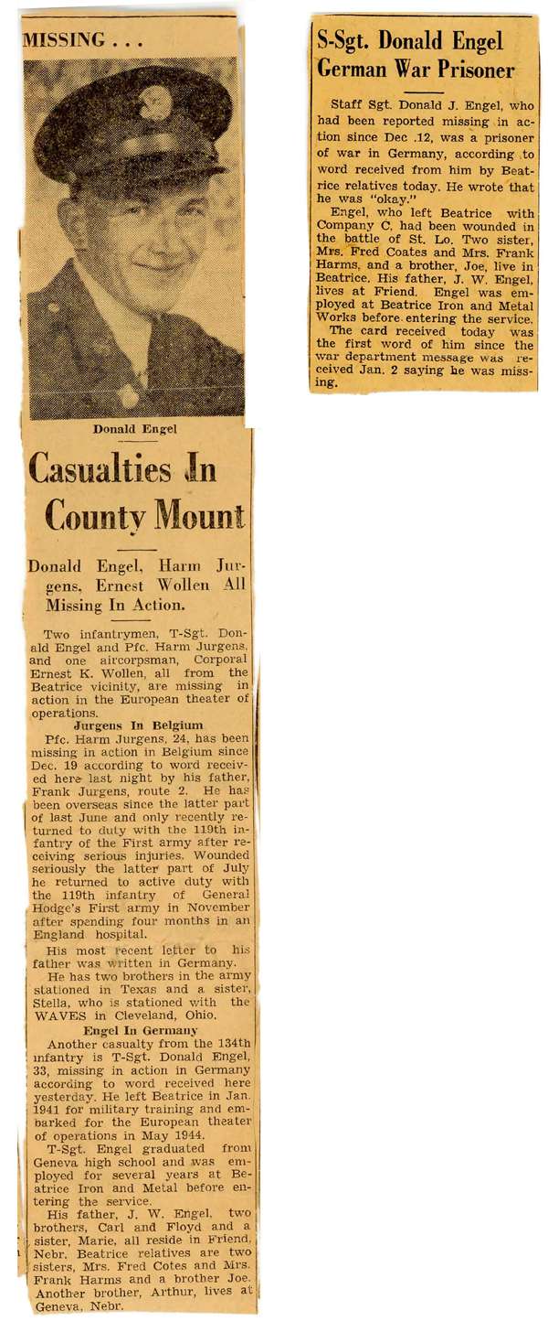 T/Sgt Donald J Engel