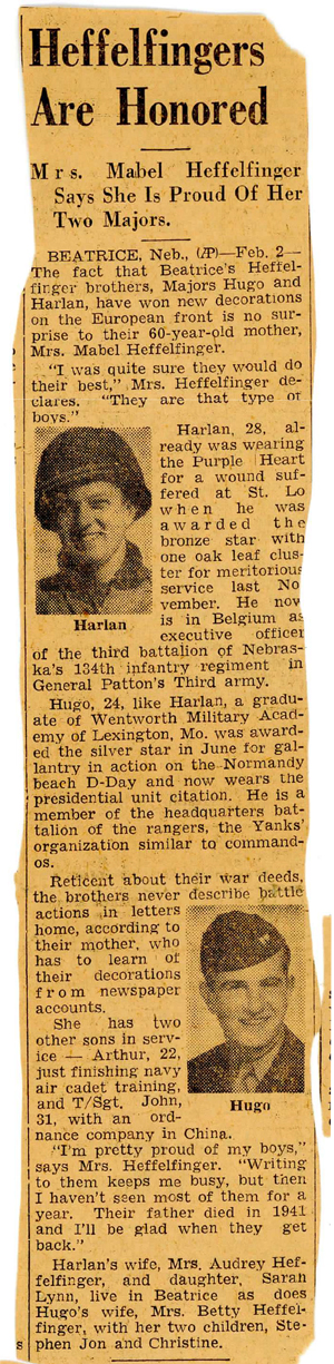 Major Harlen B Heffelfinger