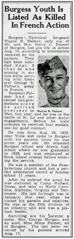 S/Sgt Wayne R Palmer