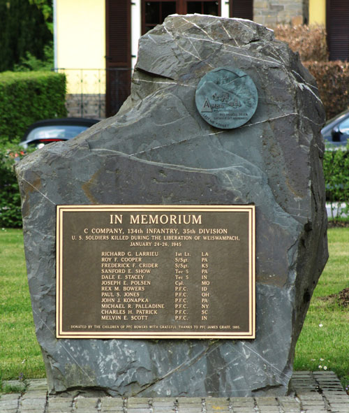 Weiswampach 134th Infantry Regiment memorial