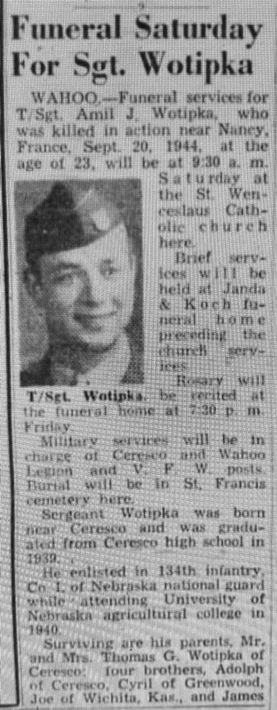 T/Sgt Amil J Wotipka