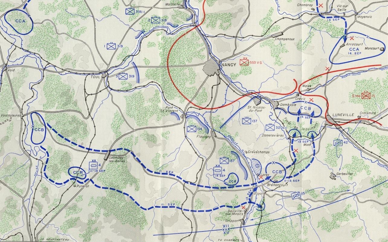 map - THE LORRAINE CAMPAIGN