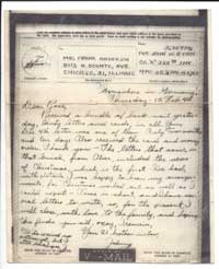 John Ryan letter written somewhere in Germany, 2-15-1945