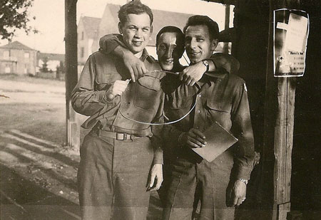 Pfc. Del Mullenberg, T-5 Charles Dvorak, Pfc. John Opack
