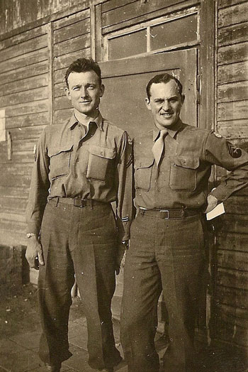 Cpl Vern Shindeldecker and T-5 Julius Gaule