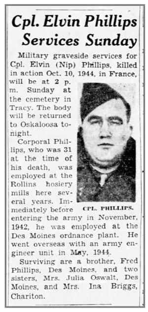 Pvt Elvin Phillips, Jr