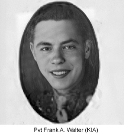 Pvt Frank A Walter