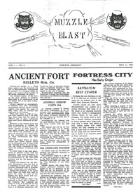 Muzzel Blast July 11, 1945