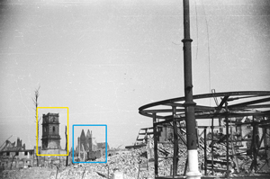 St. Gilles Church and the Church of St. George and St. James on the Market Square, Hannover Germany