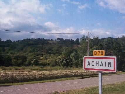 Achain, France as it appears in 2001