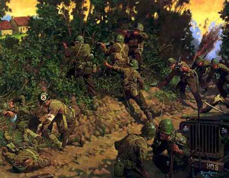 134th Infantry at St. Lo