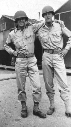 Harry A. Krantz on left - name of soldier on right unknown