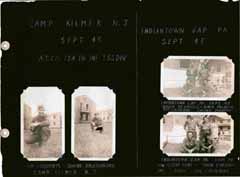 Pfc. Domenic D'Alessandris photo album page