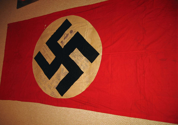 Captured Nazi Flag, Anti-Tank Co, 134th Infantry Regiment
