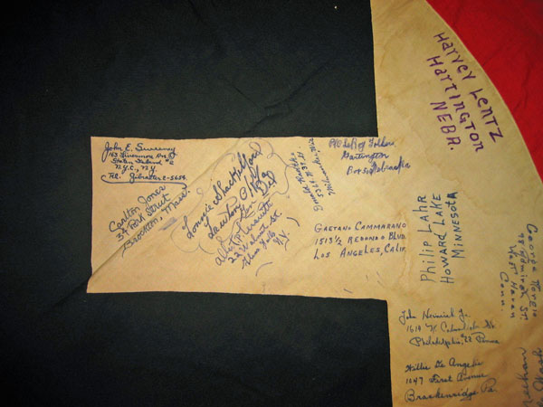 Captured Nazi Flag, Anti-Tank Co, 134th Infantry Regiment