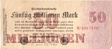 Fifty Million Mark Note - &nbsp;1923