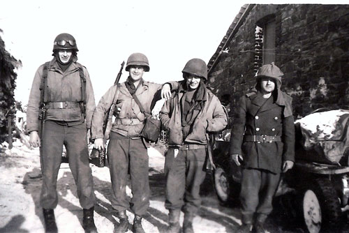 T/4 Ashton H. Hallberg, T/Sgt Roy S. Lampe, Pfc James F. Kearns, Pfc Joseph Bole