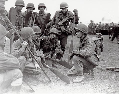 River crossing training on the Meuse River - 1st BN
