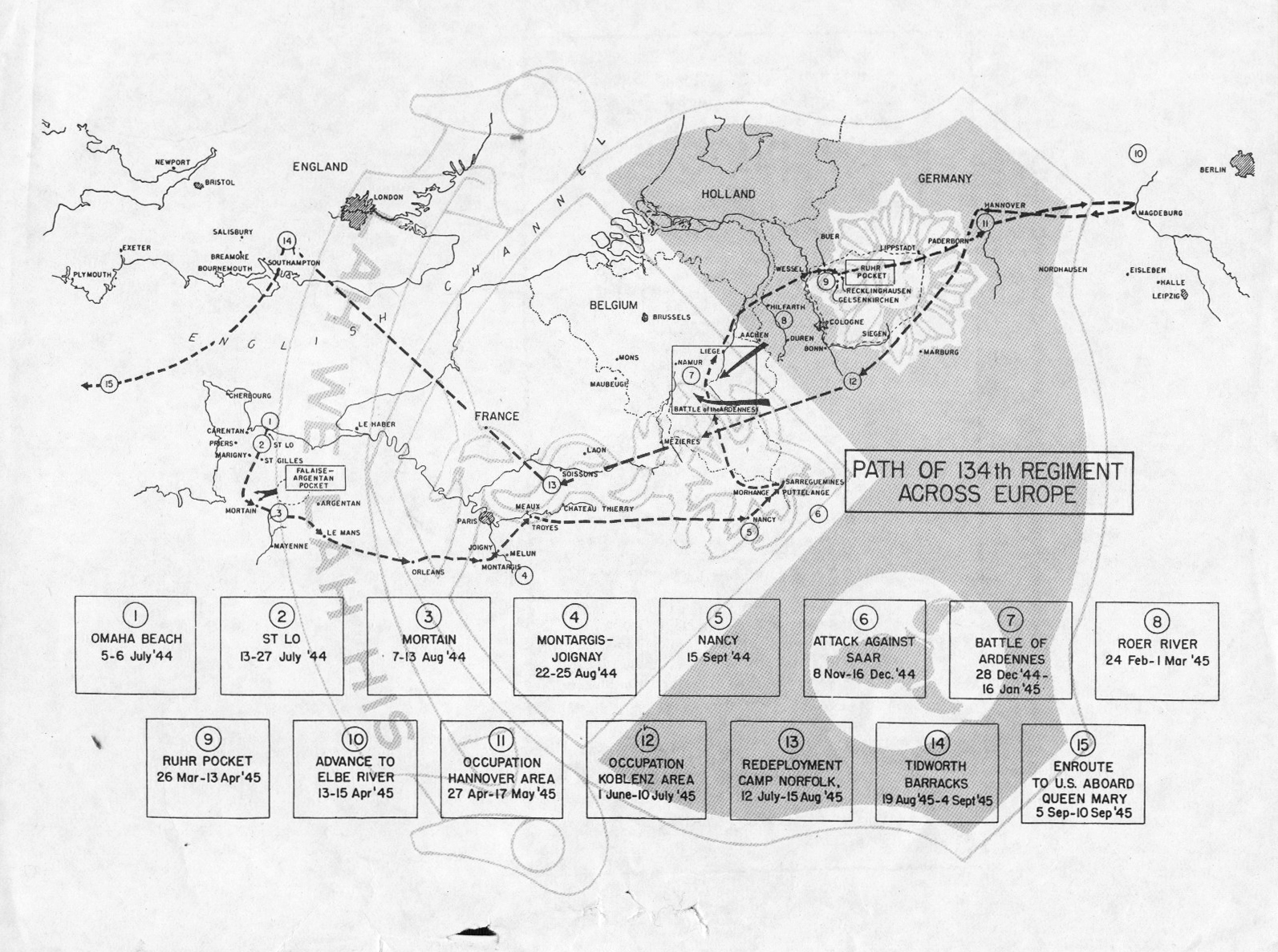 WWII 89th U.S. Infantry Division Liberation of Zwickau Germany Combat  Assault Map* — Premier Relics