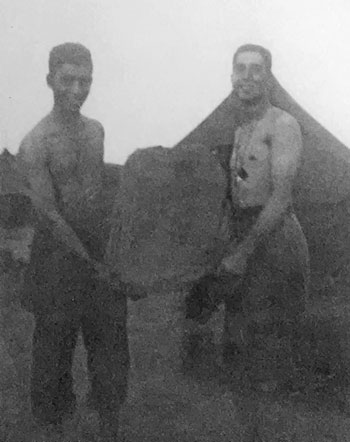 Pfc. Albert Altif - left