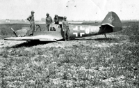 Nazi plane landed out of gas
