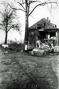 Randerath, sign says beyond this point you are under enemy observation