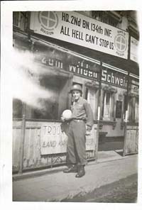 Hotel zum Wilden Schwein - Adenau, Germany (Hotel Wild Boar) - identity of soldier unknown