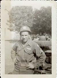 overturned jeep, identity of soldier unknown