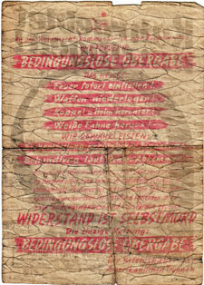 WWII Ruhr civilian warning poster