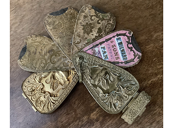 Fan with Swan needle
case