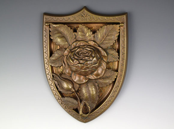 Shield with Rose needle 
case